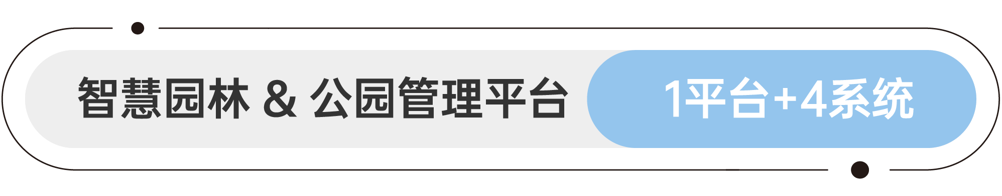 软件平台和应用系统 智慧园林&公园管理平台 1平台+4系统